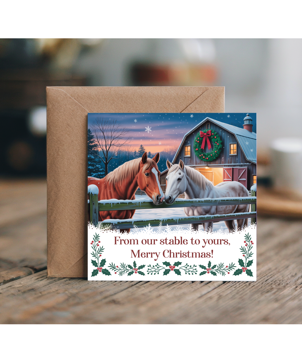 From our stable to yours, Merry Christmas