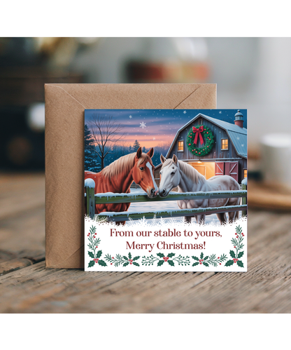 From our stable to yours, Merry Christmas