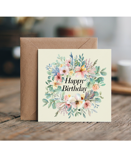 Happy Birthday Card for Her Mum sister Daughter Wildflowers
