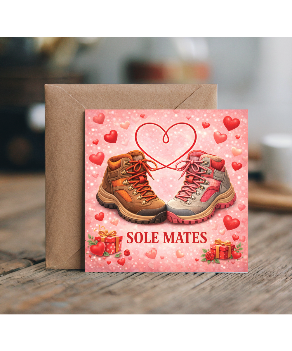 Sole Mates, hiking anniversary, valentine's day