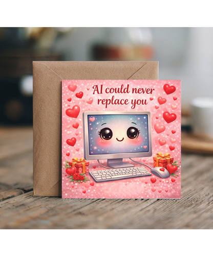 AI could never replace you, valentines day, anniversary