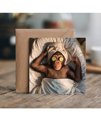 funny pampered chimpanzee