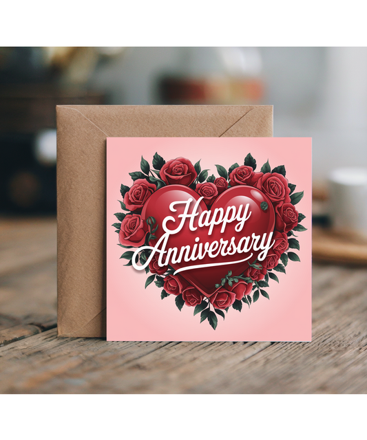 Happy Anniversary with Hearts