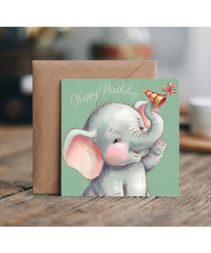 Happy Birthday Elephant Baby