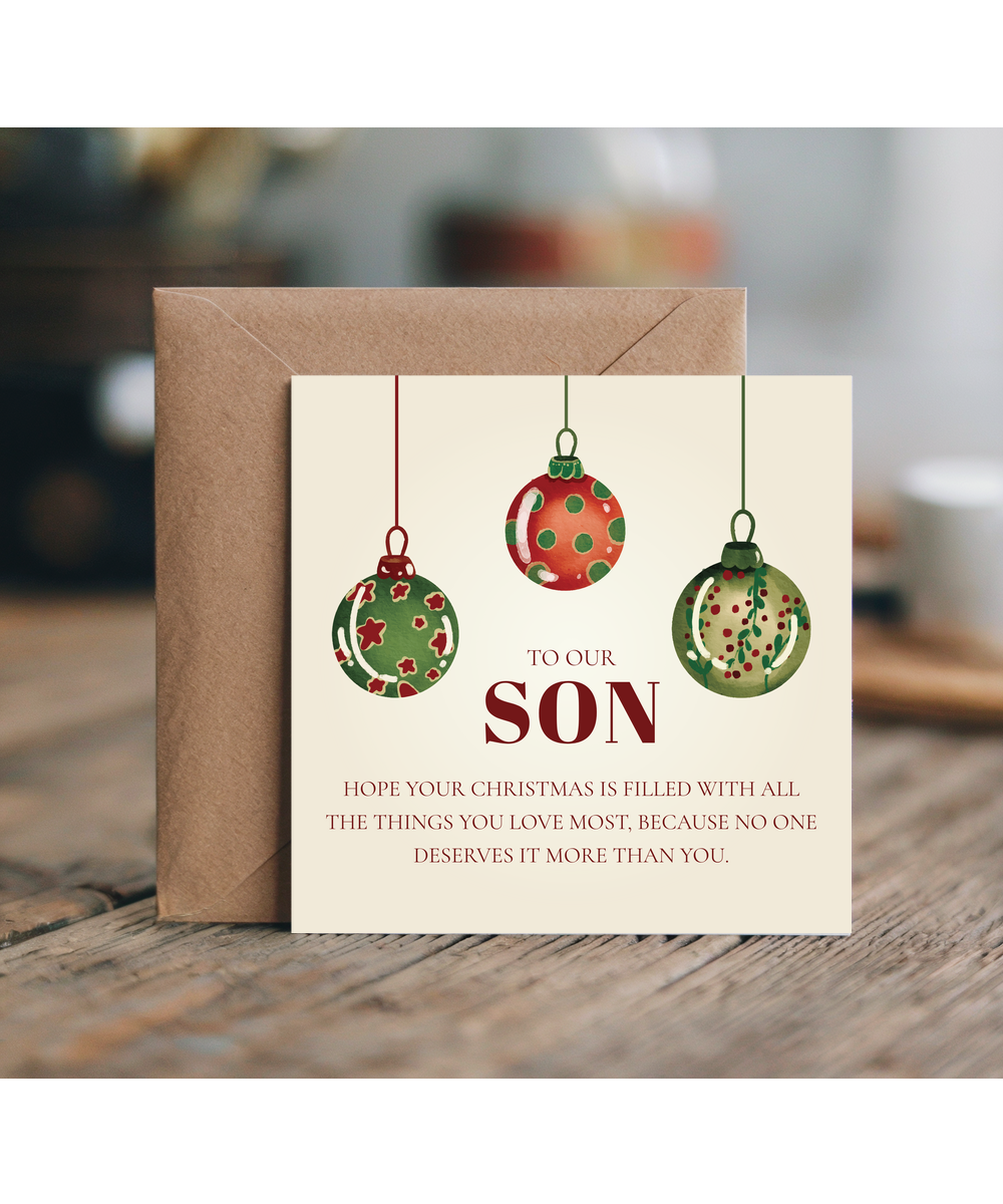 Son Christmas heartfelt verse