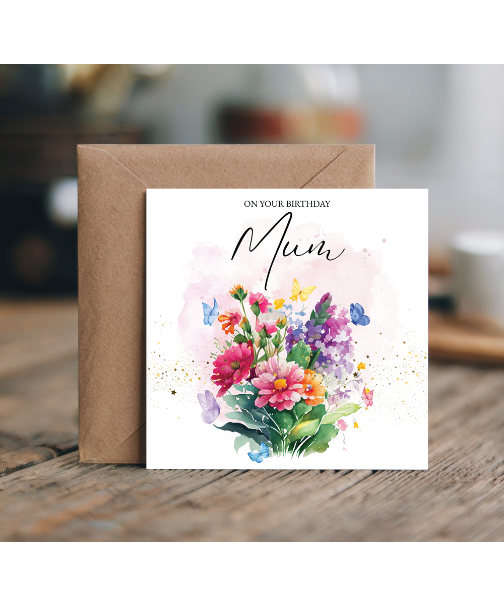 Flowers on your birthday Mum
