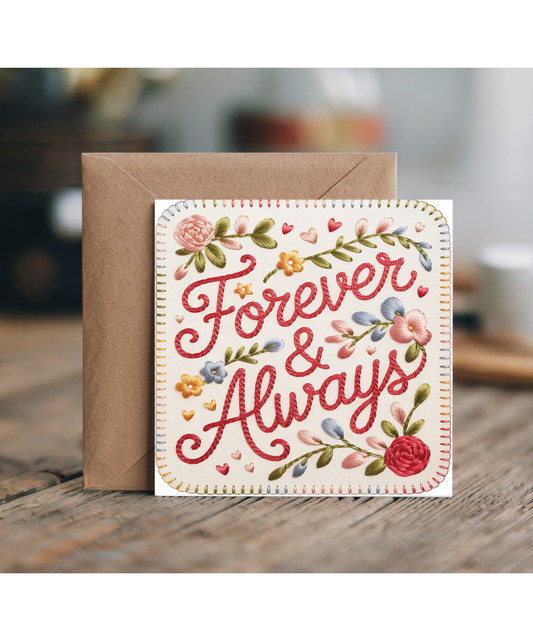 Embroidered style forever & always