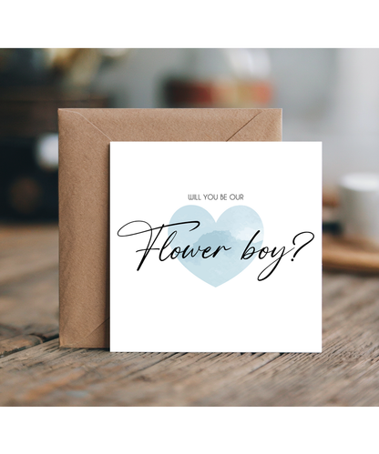 Will you be our flower boy blue
