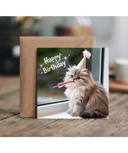 Happy Birthday Persian kitten