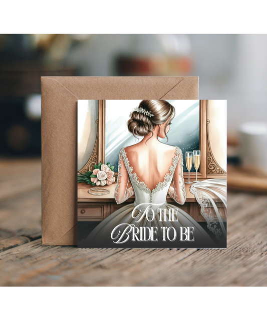 To the bride to be, watercolour