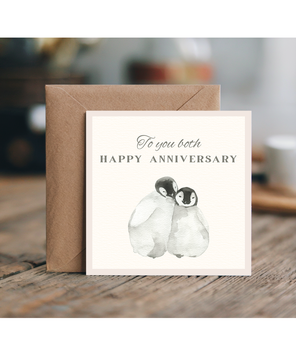 to you both happy anniversary penguins