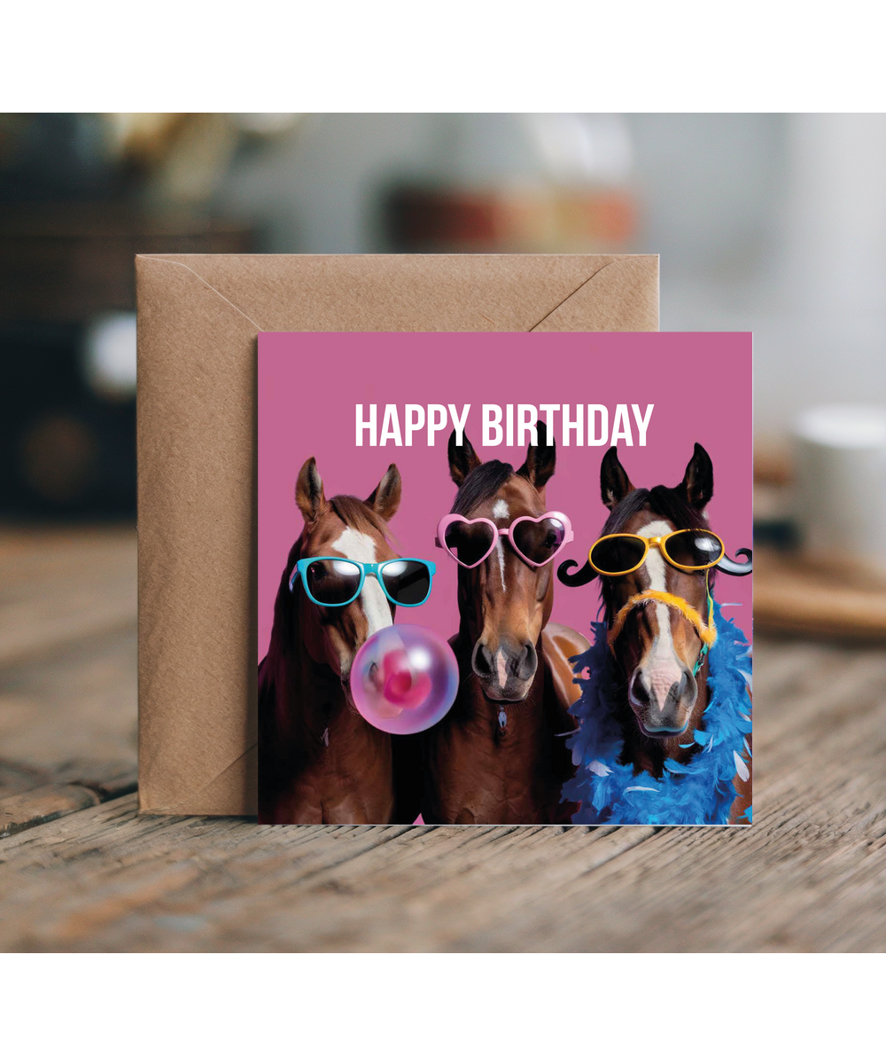 Happy Birthday Party Horses