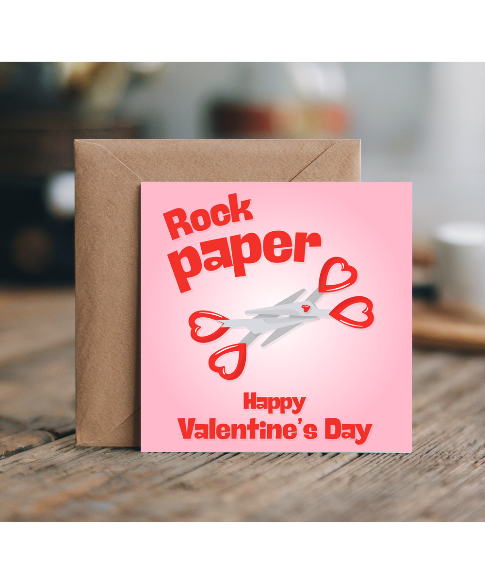 rock paper scissors, happy valentine's day