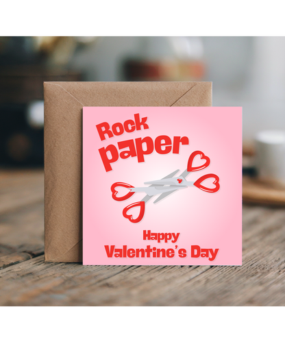 rock paper scissors, happy valentine's day
