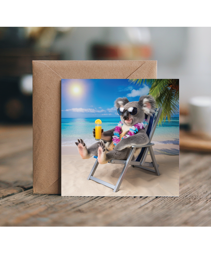 Koala on the beach