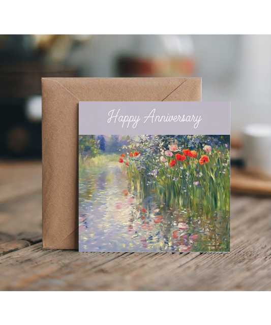Happy Anniversary Card Poppys Monet