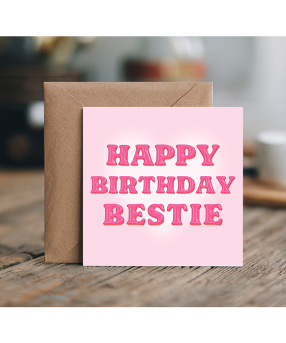 Happy Birthday Bestie Y2k bubble themed