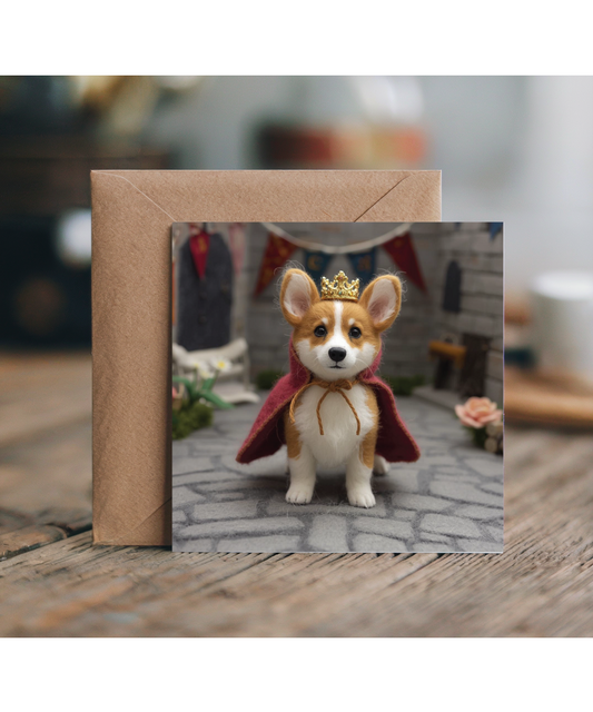 2D felt style Royal Corgi