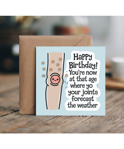 Happy birthday Card Joints Forecast the Weather
