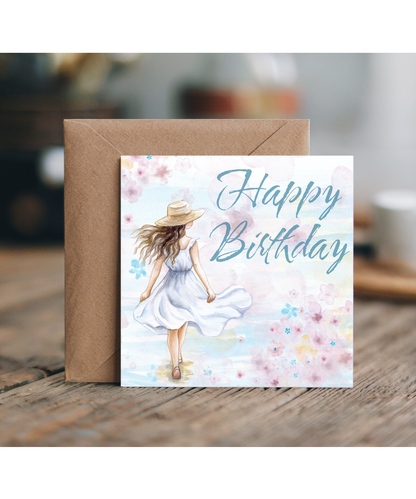 Happy Birthday card seaside