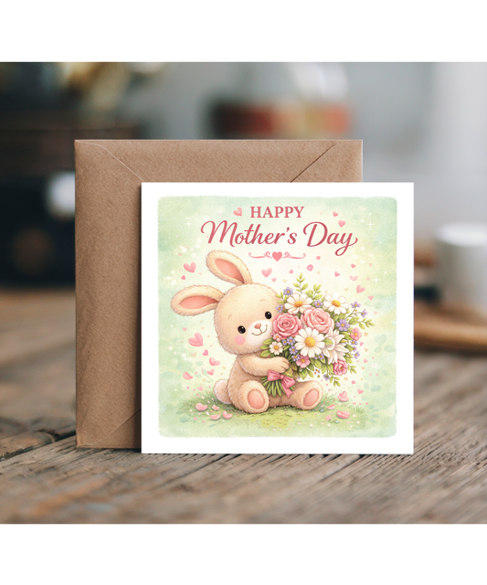 Happy Mother's day adorable bunny bouquet