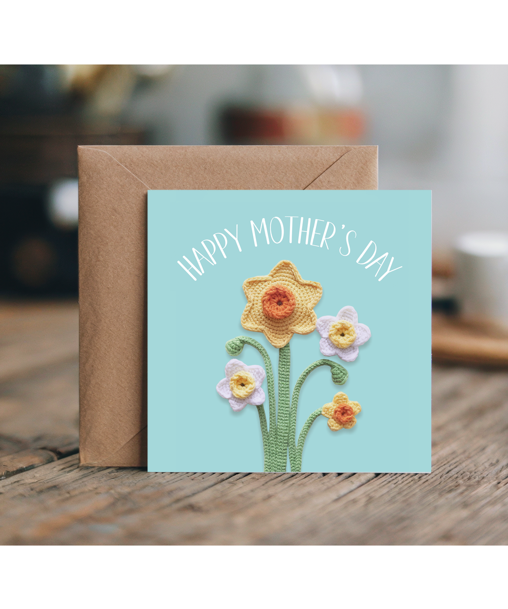 Mothers Day with Crochet Daffodils