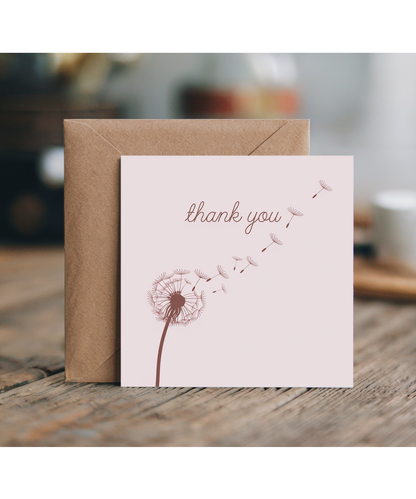 Thank You Card Dandelion