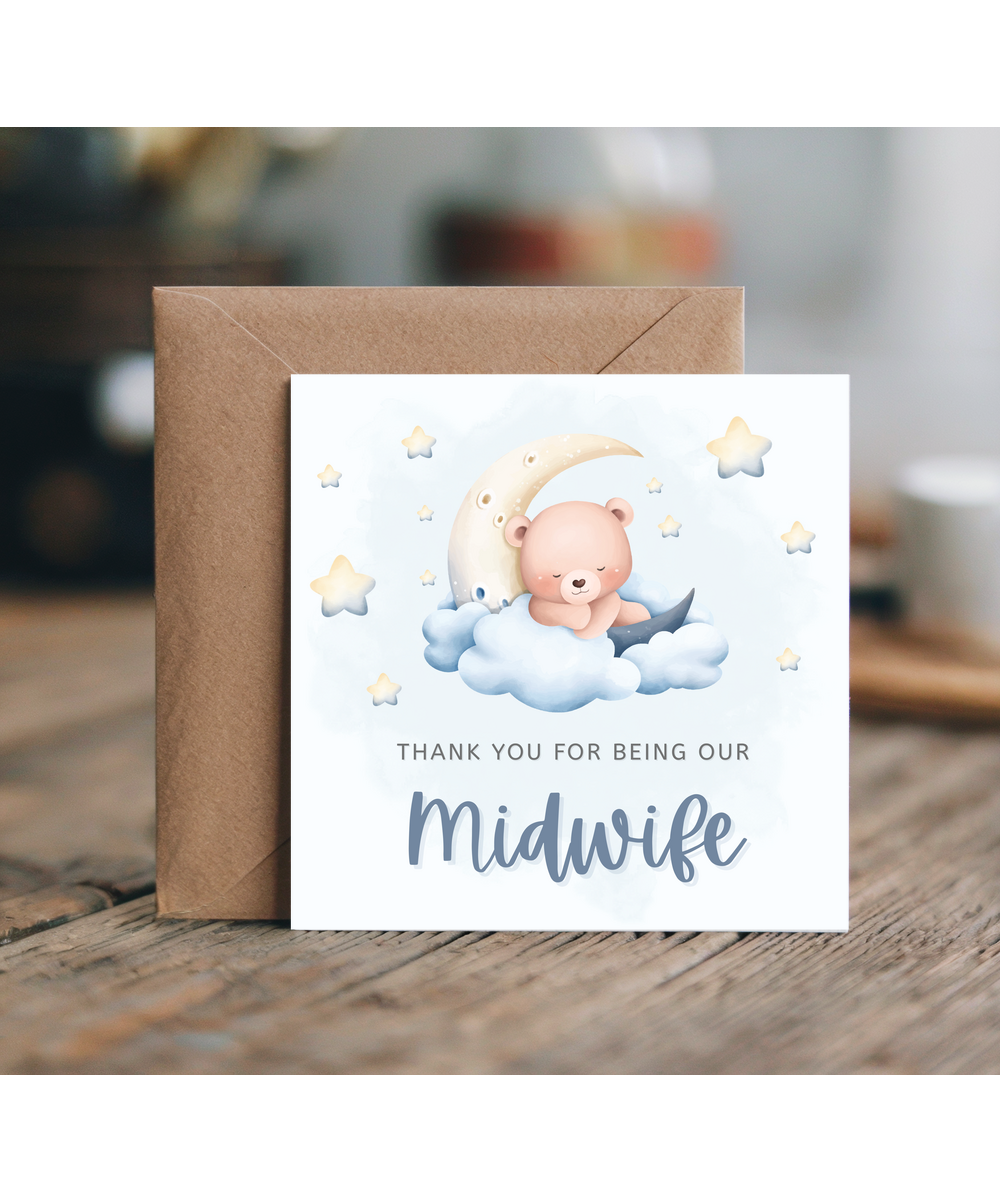 thank you for being our midwife, sleeping bear blue