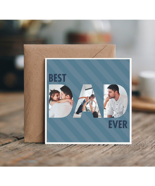 best dad ever Personalised photos fathers day