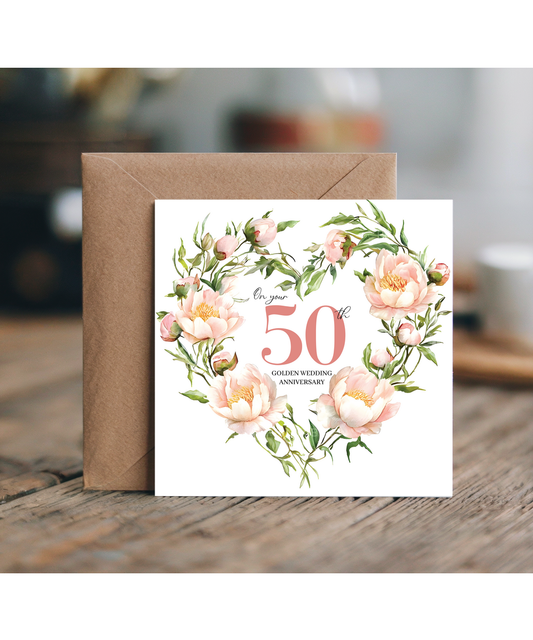 On your 50th golden wedding anniversary