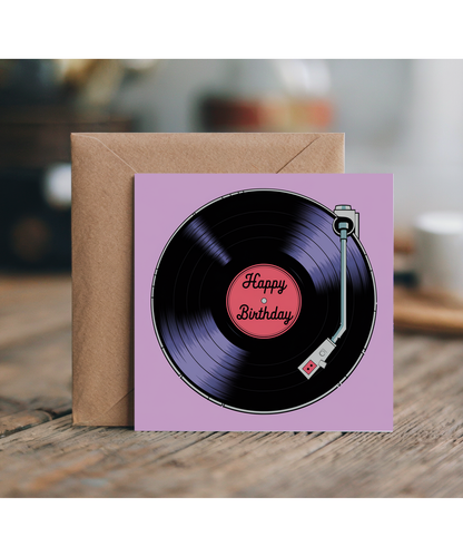 Happy Birthday Card Vinyl Record
