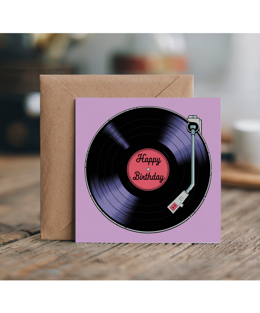 Happy Birthday Card Vinyl Record