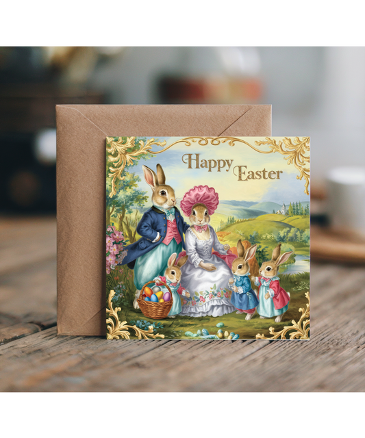 18th century inspired easter bunnies