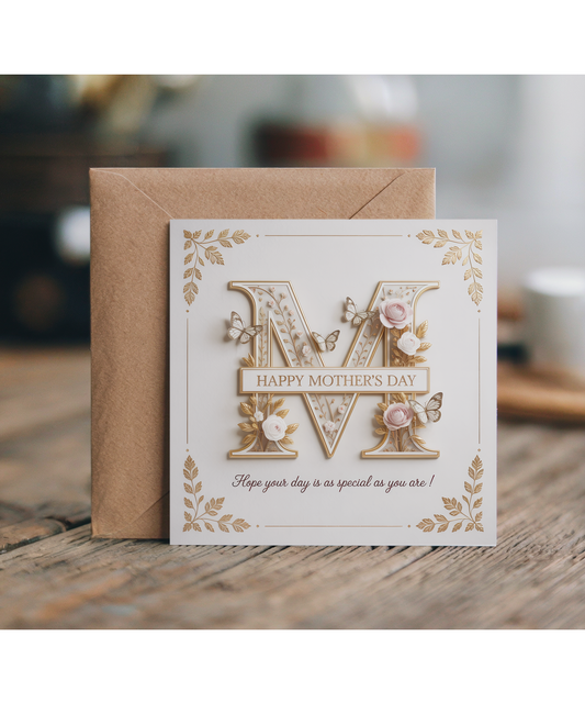 Happy Mother's Day fake 3D effect, hope your day is as special as you are