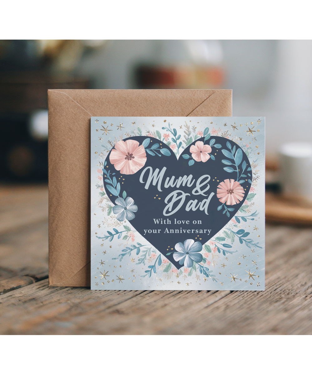 Mum and dad with love on your anniversary