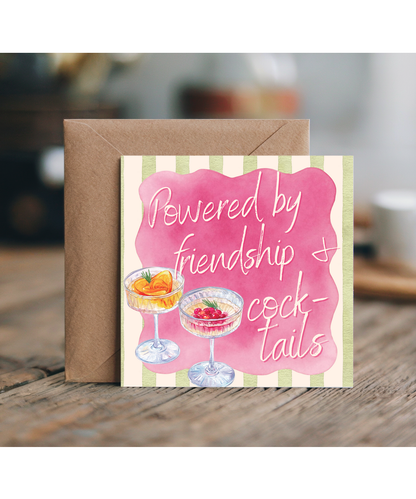 Powered by friendship and cocktails, Galentine's, happy birthday