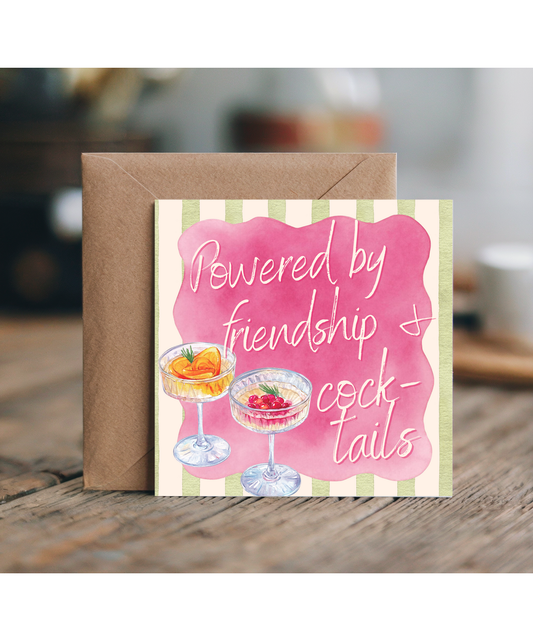Powered by friendship and cocktails, Galentine's, happy birthday