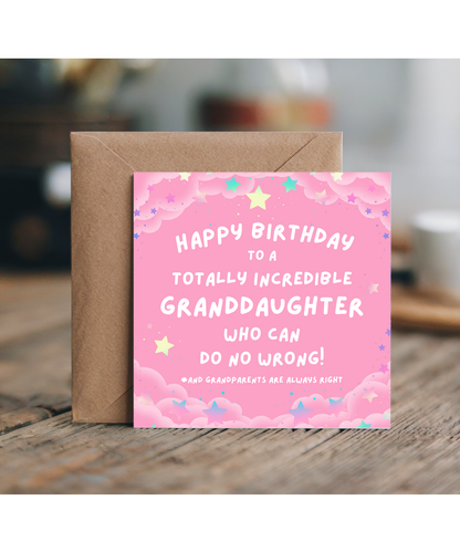 Happy Birthday to a totally incredible granddaughter who can do no wrong