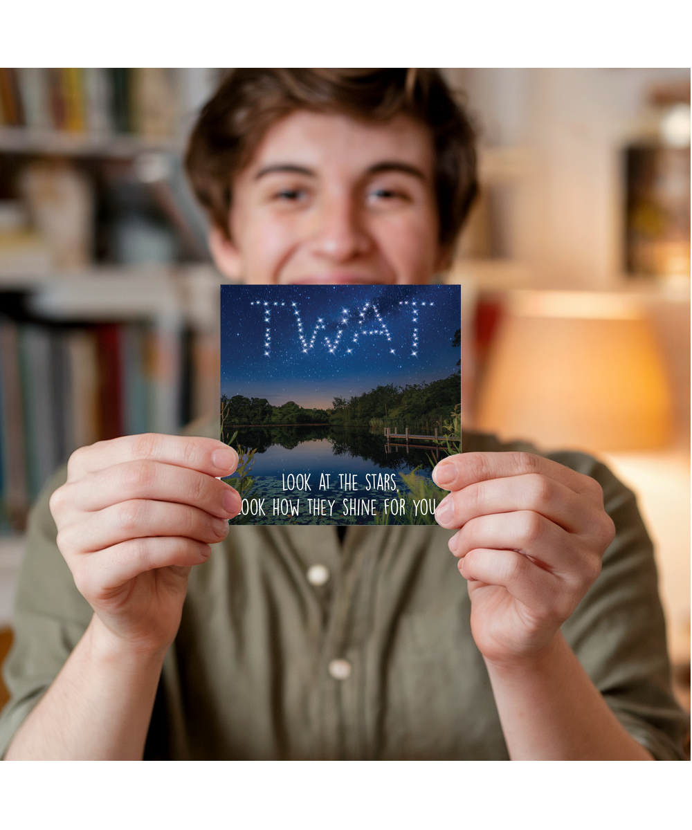 Look at the stars mug design