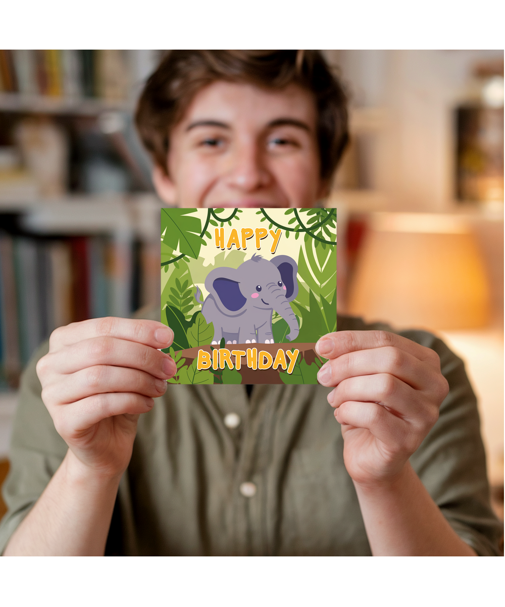 Happy Birthday Jungle Elephant