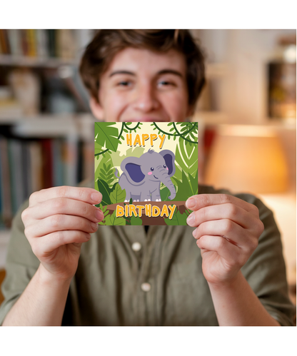 Happy Birthday Jungle Elephant