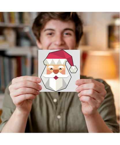 Geometric Father Christmas