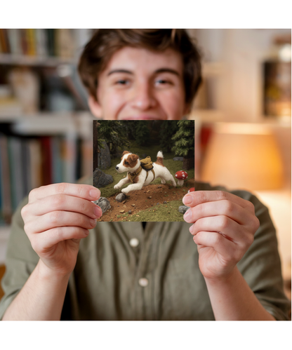 2D felt style Jack Russel explorer