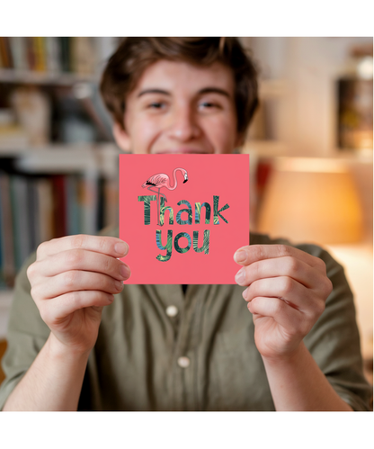 Thank You Flamingo Card