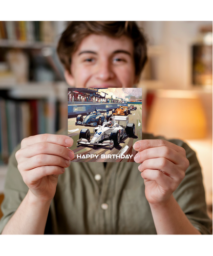 car racing Happy Birthday