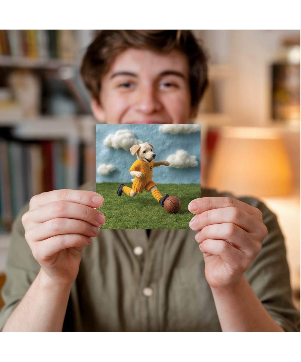 2D felt style labrador football