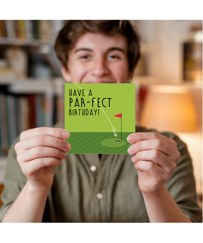 Birthday Card Have a Par-fect Birthday Golf Pun