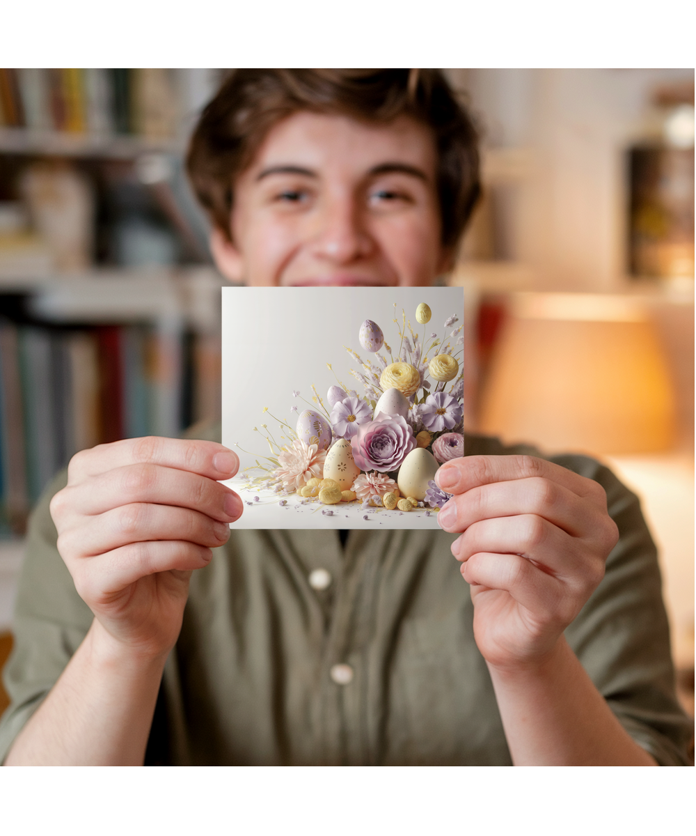 3D effect easter bouquet