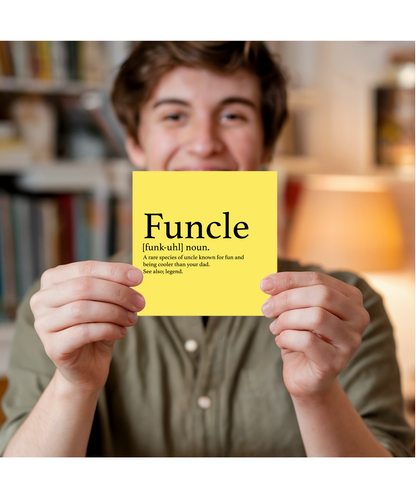 Funny Birthday Card for Uncle Definition of Funcle