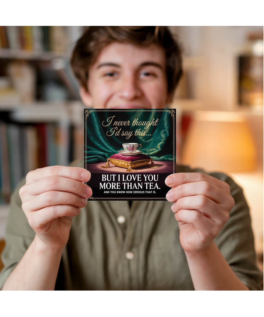 I Never Thought Id Say This But I Love You More Than Tea British Humour Card